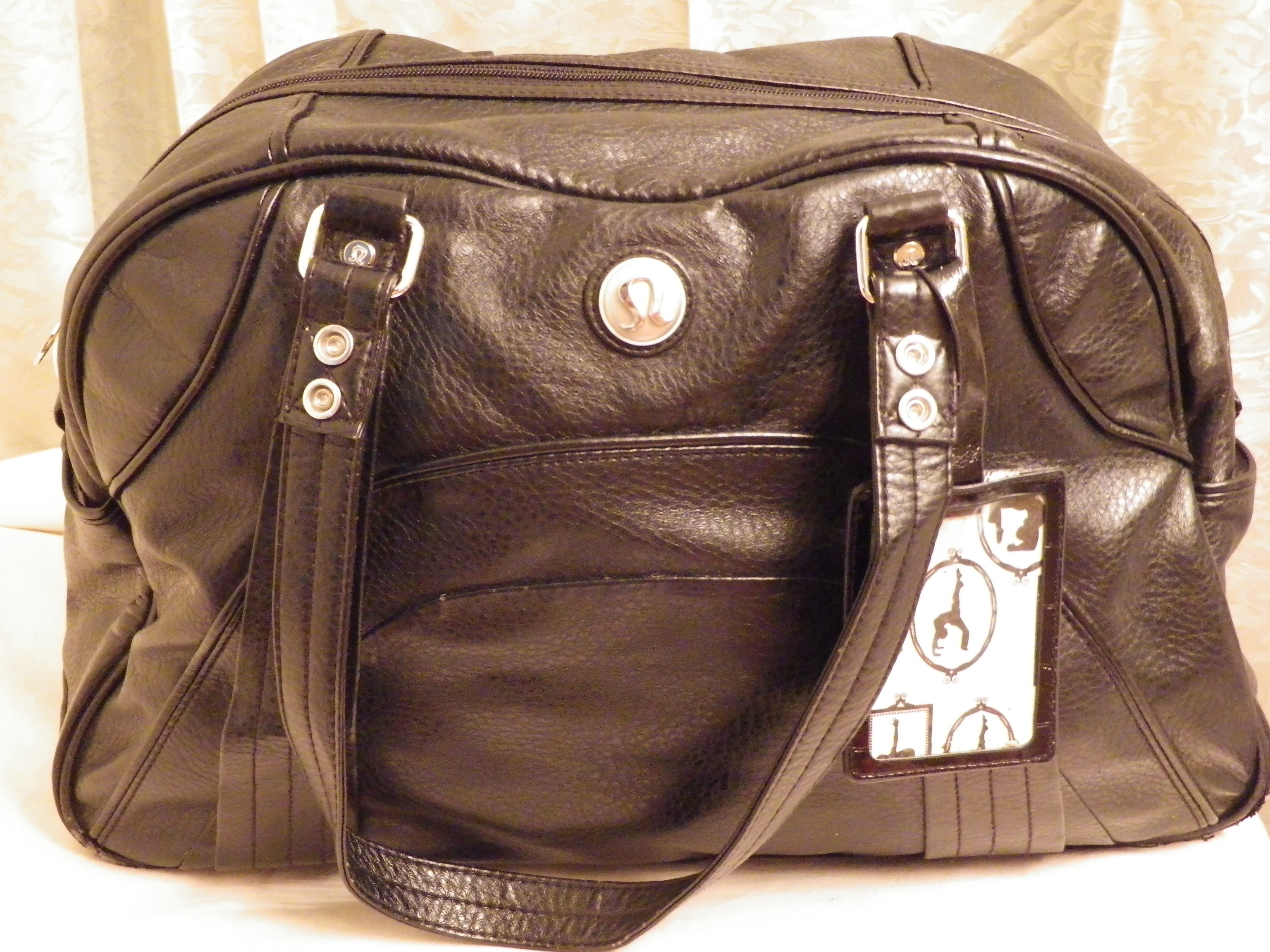 leather lululemon bag