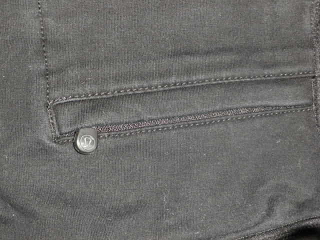 Lululemon Mens Black Sweatpants Zippered Pocket Waist Drawstring 444